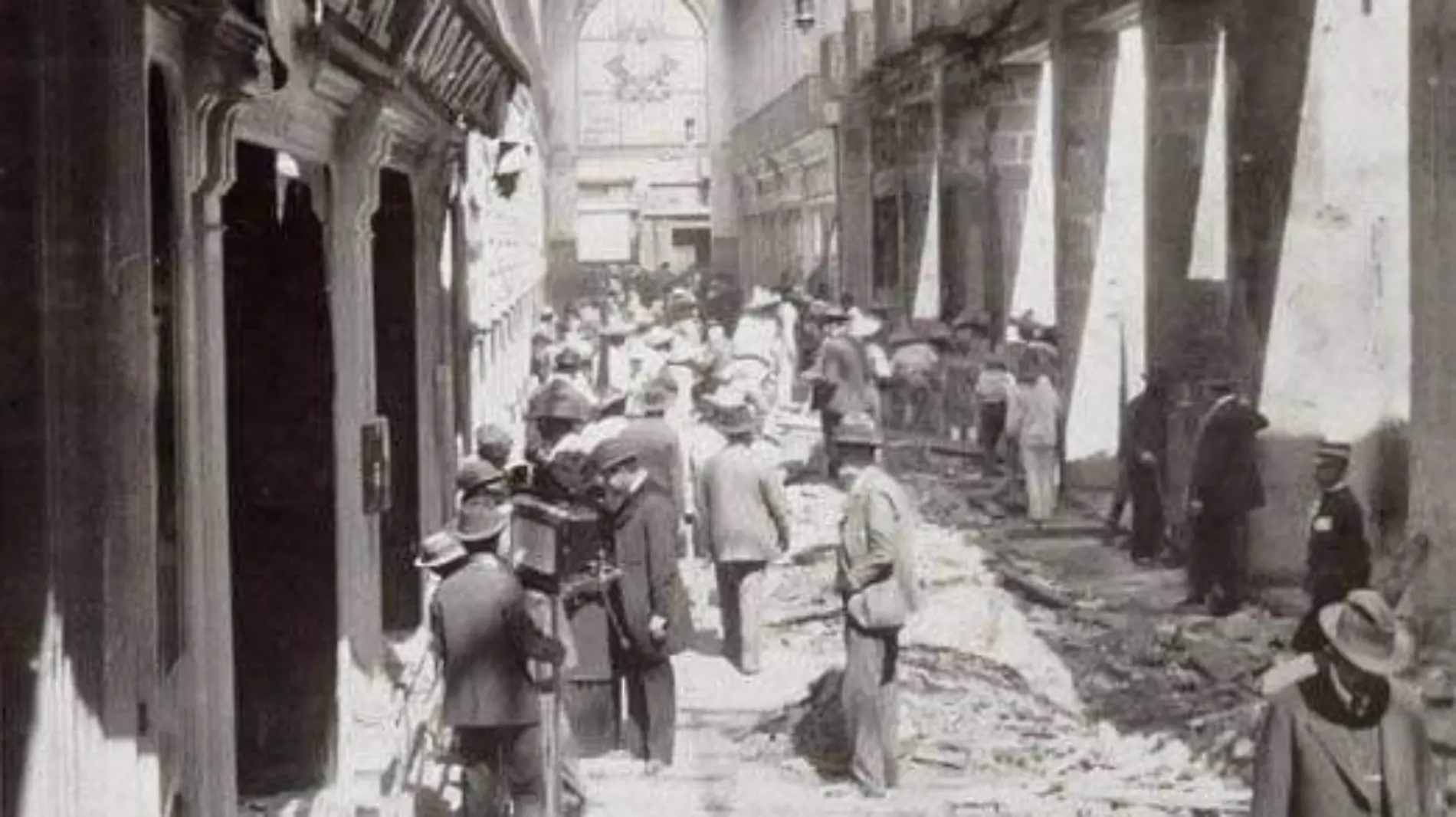 cuando se quemó el Teatro Guerrero el 31 de enero de 1909